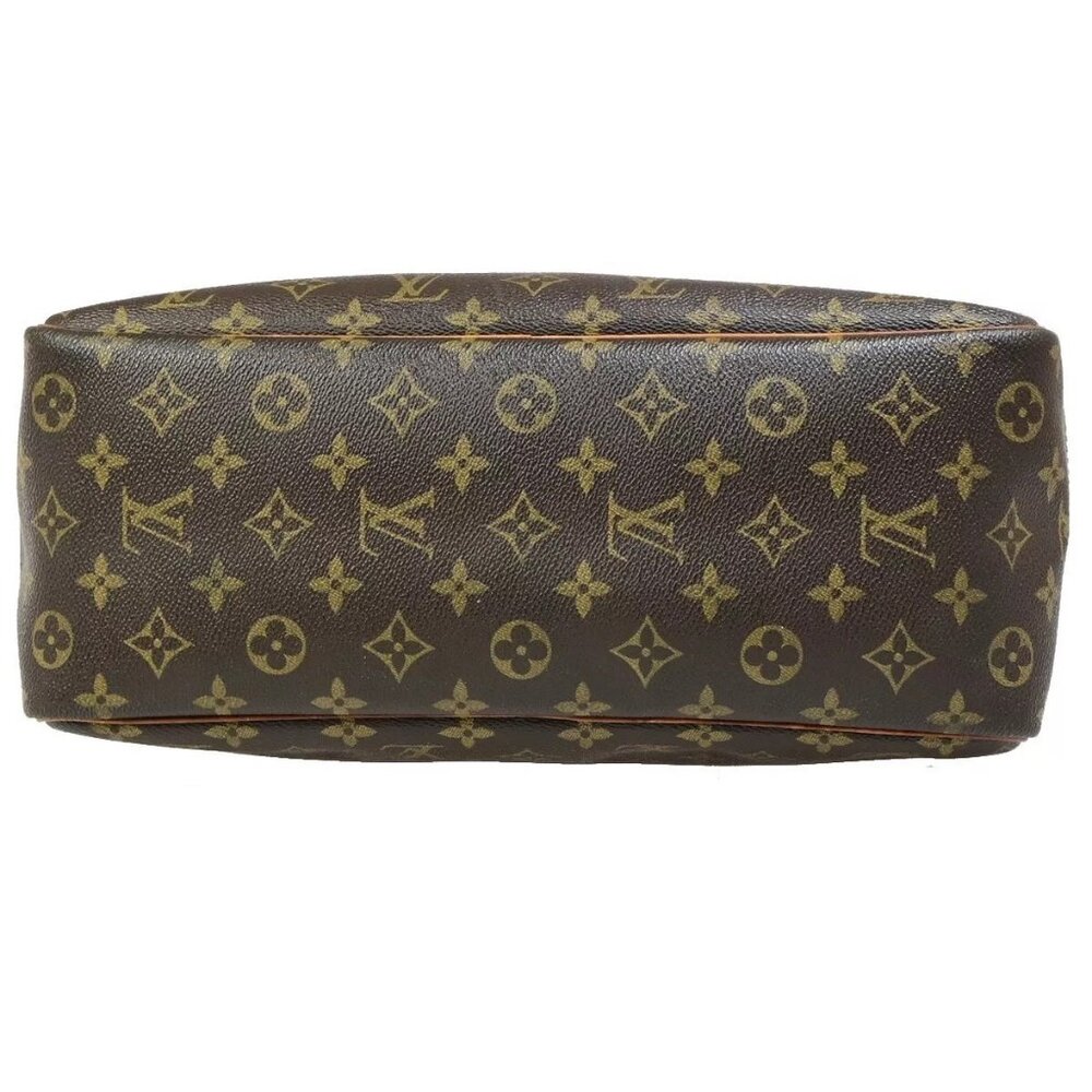 LOUIS VUITTON LV Logo Deauville Hand Bag Monogram Leather Brown - Picture 5 of 16